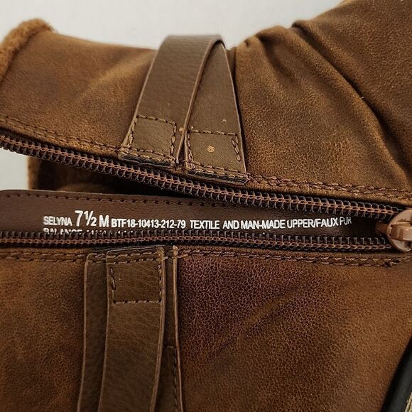 BARETRAPS Women's Selyna Brown Faux Fur Ankle Boot Casual Everyday 7.5M - Picture 8 of 8